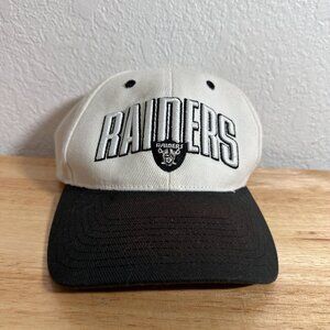 Vintage Team Nike Oakland Las Vegas Raiders Mens Strapback Hat White/Black